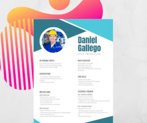 construction cv template