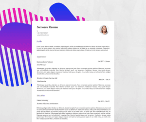 formal resume template